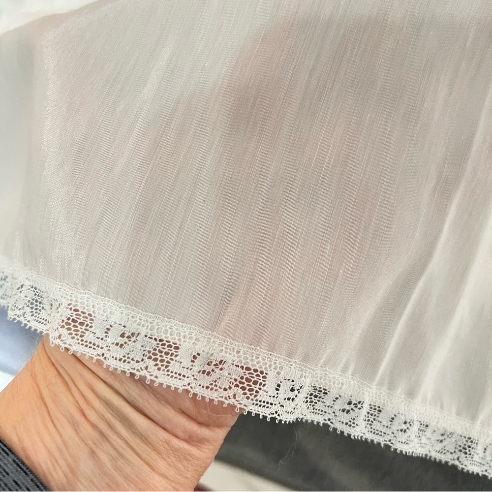Vintage CORHAN Pink Lace Nursing Nightgown Chemise with Flaw - Picture 14 of 15